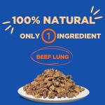PAWW CHEW Beef Lung Dog Treats - 100% Natural, Single Ingredient, (2.5 Pound) Made in the USA, Bulk Dog Treats, High Protein, High Value Dog Training Treats, Grain Free, Low-Odor Free for All Breeds