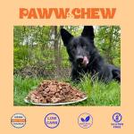 PAWW CHEW Beef Lung Dog Treats - 100% Natural, Single Ingredient, (2.5 Pound) Made in the USA, Bulk Dog Treats, High Protein, High Value Dog Training Treats, Grain Free, Low-Odor Free for All Breeds