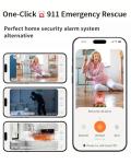 2K Cameras for Home Security, 2.4/5GHz Wi-Fi 6 Indoor Camera for Dog/Pet/Nanny/Baby with US Phone App, AI Text Recognition, Smart Search, Color Night Vision, Mini Cam 2 Way Talk, Human Detection