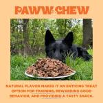 PAWW CHEW Beef Lung Dog Treats - 100% Natural, Single Ingredient, (2.5 Pound) Made in the USA, Bulk Dog Treats, High Protein, High Value Dog Training Treats, Grain Free, Low-Odor Free for All Breeds