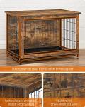 Feandrea Modern Dog Crate End Table, 38.6