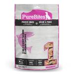 PureBites Salmon Freeze Dried Dog Treats, 1 Ingredient, Made in USA, 9.5oz