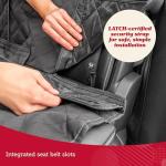 Lusso Gear Car Seat Cover & Protector for Dogs - Non-Slip Waterproof Seat Covers for Trucks & Cars - Universal Fit Dog Backseat Protector - Machine-Washable Pet Travel Accessories - Gray, Large