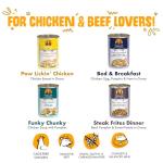 Weruva Classic Dog Food, Variety Pack, Baron's Batch, Wet Dog Food, 14oz Cans (Pack of 12), Multi