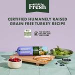 Freshpet Fresh Dog Food, Fresh Certified Humanely Raised Grain Free Turkey Recipe Dog Food Roll, 5 lb.