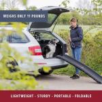 Trixie Folding Dog Ramp with Non-Slip Surfaces - Pet Ramp for Large Cars and SUVs - Foldable, Easy to Store and Clean - in Black