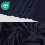 ZAKAPAWS Waterproof Dog Blanket for Medium Dogs - Reversible Washable Pet Blanket, Soft Sherpa Fleece Furniture Protector, Cat Throw Bed Couch, Navy, 30"x40"