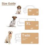 ZAKAPAWS Waterproof Dog Blanket for Medium Dogs - Reversible Washable Pet Blanket, Soft Sherpa Fleece Furniture Protector, Cat Throw Bed Couch, Navy, 30"x40"