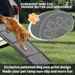 Dog Ramp for Large Dogs, Extra Long 71" & 17.3" Wide Folding Dog Ramp for High SUV & Truck, Portable Non-Slip Pet Ramp for Car, Supports 250 lbs