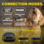 Dogtra Smart NOBARK Detects Whining and Barking, 33 ft Range App for Notifications, E-Collar, Behavior Report, Waterproof IPX9K, Compact Size for 10 lb Dogs, Triple Detection Accuracy