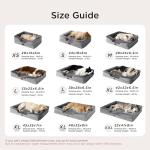 Bedsure Orthopedic Dog Beds for Small Dogs - Washable Small Dog Cat Bed Waterproof, Comfort Pet Couch Sofa with Washable Removable Cover, Pets Bed with Nonskid Bottom, Grey, 24"