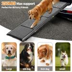 Dog Ramp for Large Dogs, Extra Long 71" & 17.3" Wide Folding Dog Ramp for High SUV & Truck, Portable Non-Slip Pet Ramp for Car, Supports 250 lbs