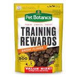 Pet Botanics 20 oz. Pouch Training Rewards Soft & Chewy, Bacon Flavor, with 500 Treats Per Bag, The Choice of Top Trainers