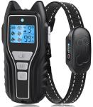 Dog Training Collar with Remote, Waterproof IPX7 E Collar for Dogs, Beep and Vibration Modes, Safe and Humane Training, 2000FT Range, Rechargeable, Fits Small Medium Large Dogs 15–120 lbs (Gry)