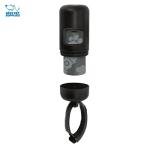 Best Pet Supplies Dog Poop Bag Holder Leash Attachment with 30 Bags, Reusable Dispenser for Travel, Walking, Park, and Outdoor Use, Durable with Clip-On - Black, Pack of 2