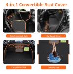 Cudloo Dog Car Seat Cover for Pets | 100% Waterproof Seat Cover | Anti Tear | Dog and Cat Hammock | 600D Heavy Duty | Scratch Proof | Nonslip | Pet Seat Covers for Cars, Trucks and SUVs