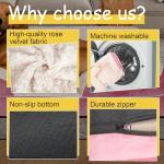 Orthopedic Dog Bed for Large Medium Sized, Washable Memory Foam Large Dog Bed, Medium Pet Sofa with Removable Cover, Washable Waterproof Pet Couch Beds(Pink, M)