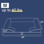 Orthopedic Dog Bed for Large Medium Sized, Washable Memory Foam Large Dog Bed, Medium Pet Sofa with Removable Cover, Washable Waterproof Pet Couch Beds(Pink, M)