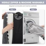 INVENHO Orthopedic Dog Beds Large Sized, XL Washable Dog Sofa with Egg-Crate Foam, Waterproof Lining and Non-Skid Bottom