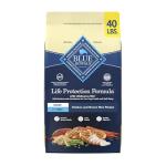 Blue Buffalo Life Protection Formula, Senior Dry Dog Food, Made with Natural Ingredients, Chicken & Brown Rice, 40lb Bag