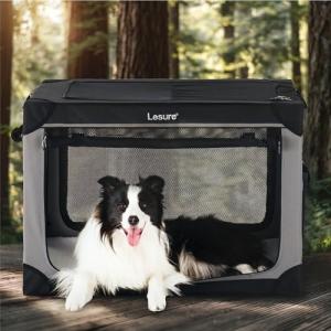 Portable Collapsible Dog Crate for Large Dogs