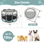 Portable Indoor/Outdoor Playpen for Dogs and Cats