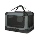 Portable Soft-Sided Dog Travel Crate - Grey