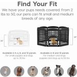 IRIS USA 24" Indoor Dog Playpen with Door