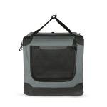 Portable Soft-Sided Dog Travel Crate - Grey