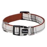 Faleela Adjustable Bowtie Dog Collar in Beige