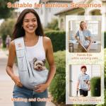 Tomkas Small Dog Sling Carrier - Grey for Pets