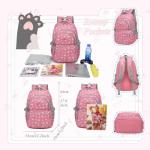 VIDOSCLA Dog Paw Kids Backpack for School