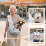 Tomkas Small Dog Sling Carrier - Grey for Pets