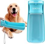 Portable 19 oz Dog Water Bottle - Blue