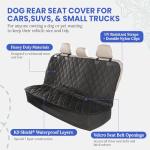 Waterproof Back Seat Dog Cover – Heavy-Duty Non-Slip