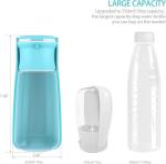 Portable 19 oz Dog Water Bottle - Blue