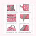 VIDOSCLA Dog Paw Kids Backpack for School