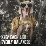 OneTigris Tactical Dog Backpack for Medium & Large Dogs