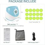 Automatic Dog Ball Launcher with 15 Mini Tennis Balls