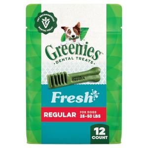Greenies Natural Dental Dog Treats - Fresh Flavor
