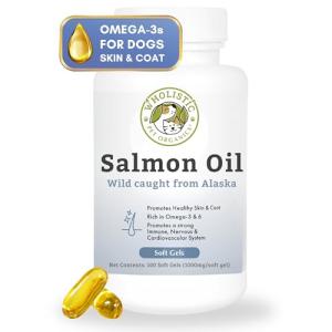 Wild Alaskan Salmon Oil for Dogs - 100 Soft Gels