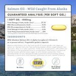 Wild Alaskan Salmon Oil for Dogs - 100 Soft Gels