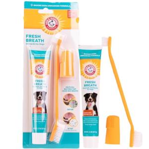Fresh Breath Dog Dental Care Kit with Toothpaste