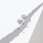 Sterling Silver Eye of Horus Dainty Earrings