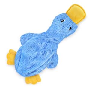 Interactive Squeaky Crinkle Duck Dog Toy