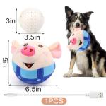 Interactive Jumping Squeaky Dog Toy with Music