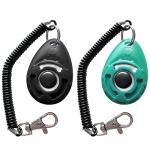 Pet Training Clicker with Wrist Strap - Black/Bluegreen