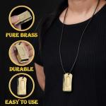 Mythrojan Engraved Brass and Steel Dog Clicker