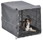 MidWest Double Door Dog Crate Bundle with Bed