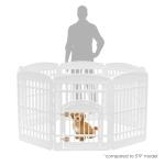 IRIS 34" 8-Panel Indoor Dog Playpen with Door